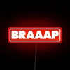 Neon Wall Sign with Color-Changing RGB BraAAP Letters Illumination System
