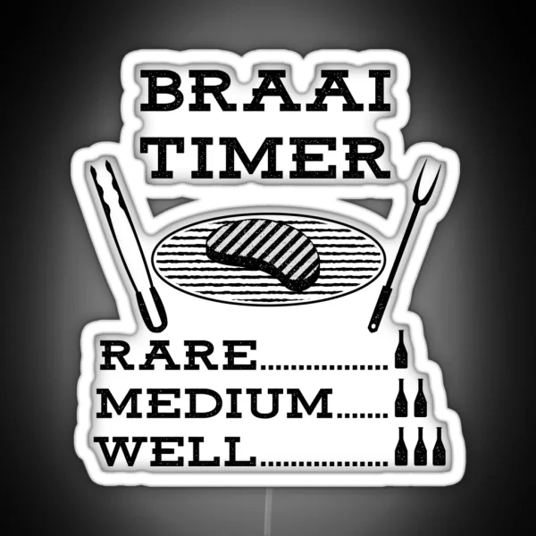 Braai Timer African BBQ RGB Neon Sign