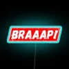 Neon Braap Racing Motocross Sign for Rider's Garage Decorations and Gifts
