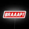 RGB Neon Signs for Motorcycle Enthusiasts - Braap Motocross Decorations