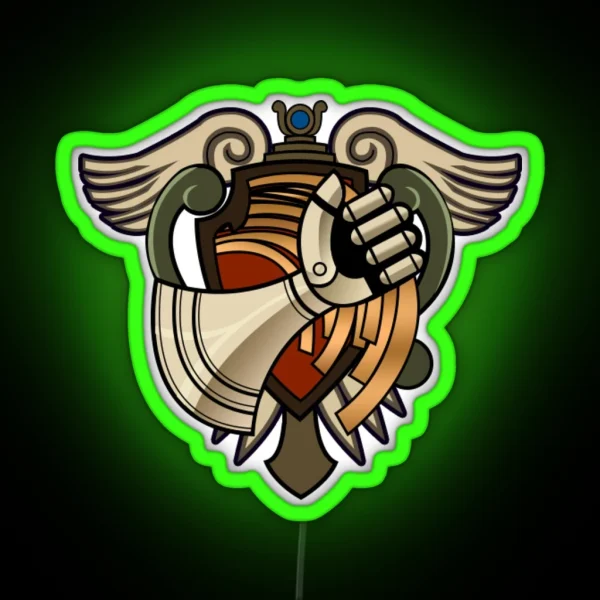 Bracer Emblem RGB Neon Sign