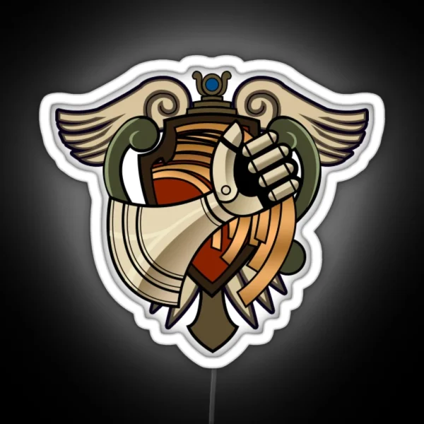 Bracer Emblem RGB Neon Sign