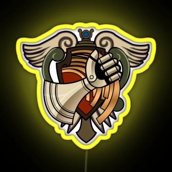 Bracer Emblem RGB Neon Sign