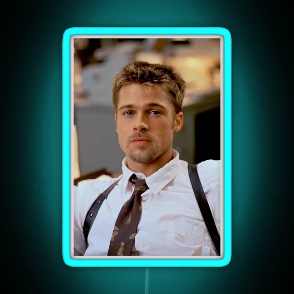 Brad Pitt 2000 S RGB Neon Sign