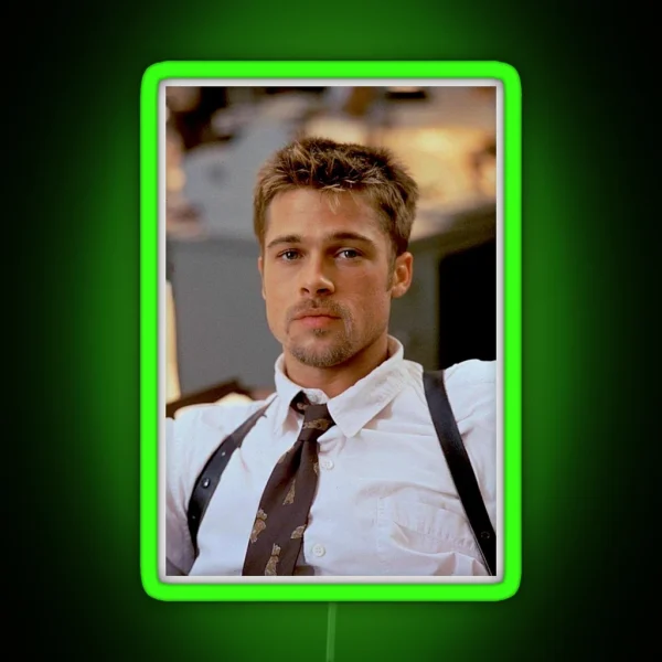 Brad Pitt 2000 S RGB Neon Sign