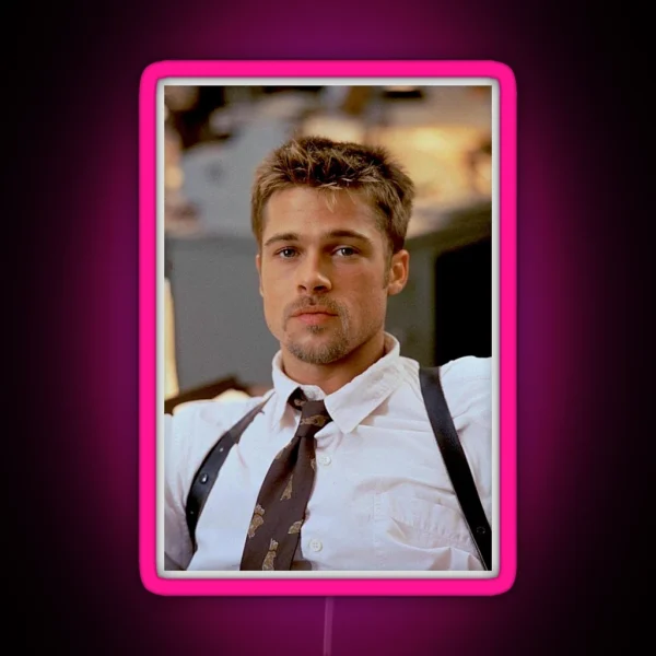 Brad Pitt 2000 S RGB Neon Sign
