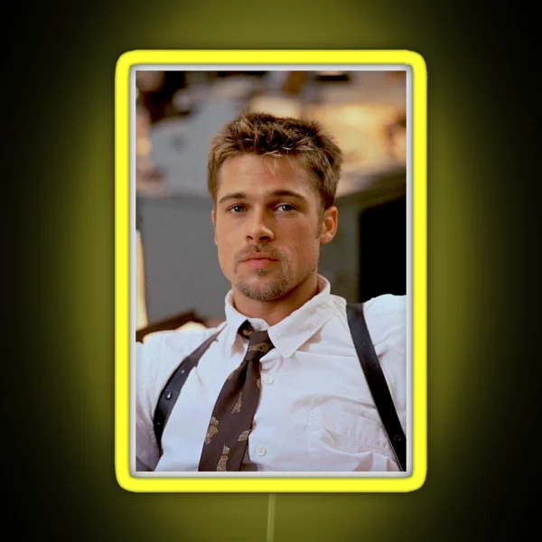 Brad Pitt 2000 S RGB Neon Sign