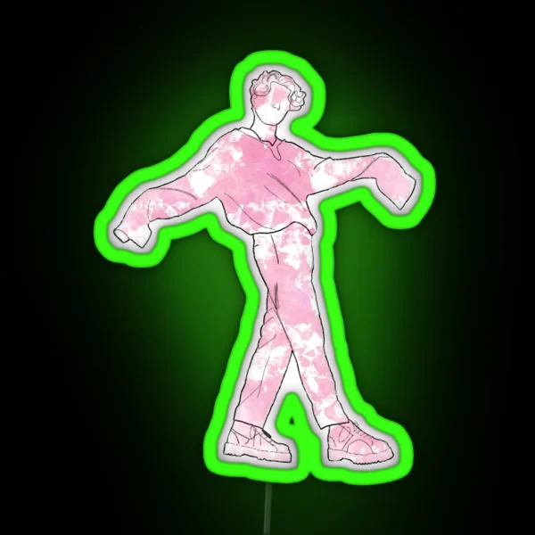 Bradley Simpson The Vamps Cherry Blossom Pink RGB Neon Sign