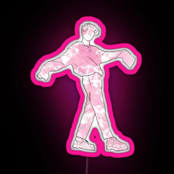 Bradley Simpson The Vamps Cherry Blossom Pink RGB Neon Sign