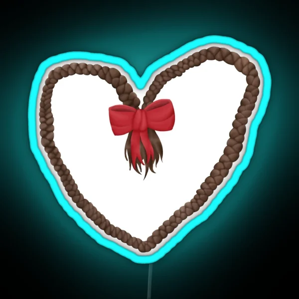 Braided Heart RGB Neon Sign