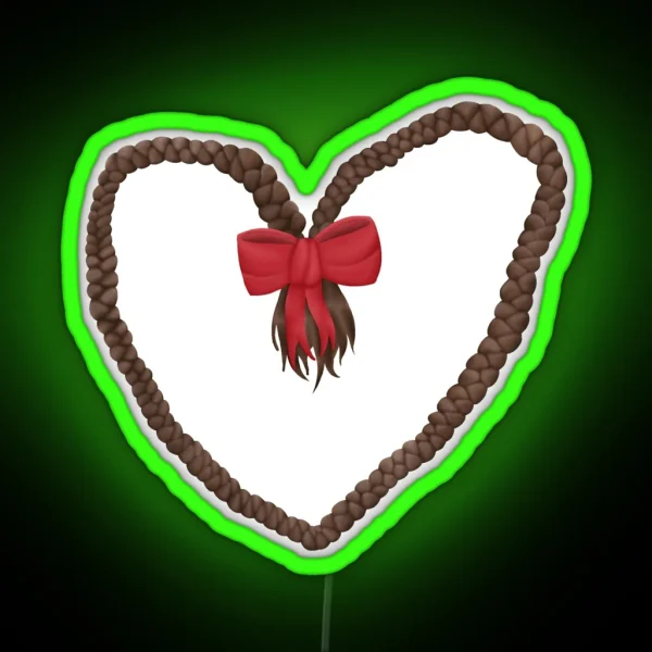 Braided Heart RGB Neon Sign