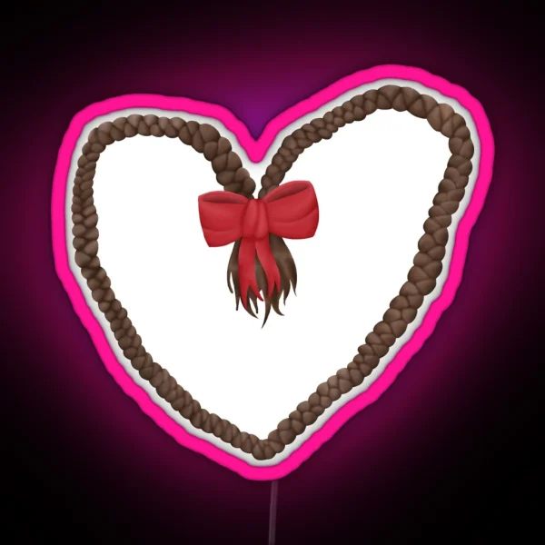 Braided Heart RGB Neon Sign