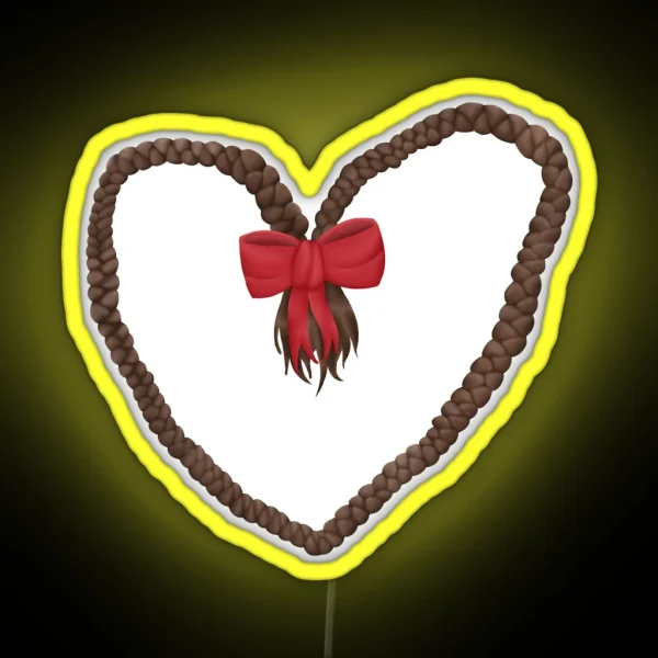 Braided Heart RGB Neon Sign