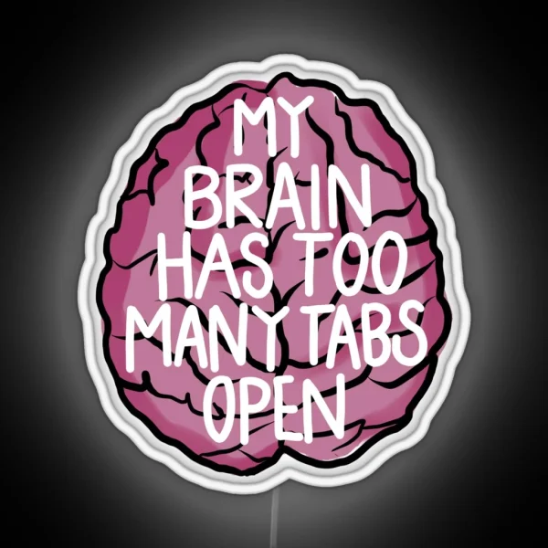 Brain Tabs RGB Neon Sign