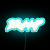 Eye-catching neon sports bar decor with customizable RGB lighting options