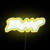 Vibrant Color Changing LED Sign with RGB Neon Lighting Effect