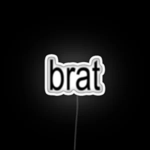 BRAT BLACK RGB Neon Sign