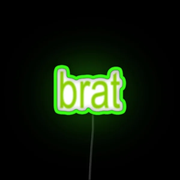 BRAT GREEN RGB Neon Sign