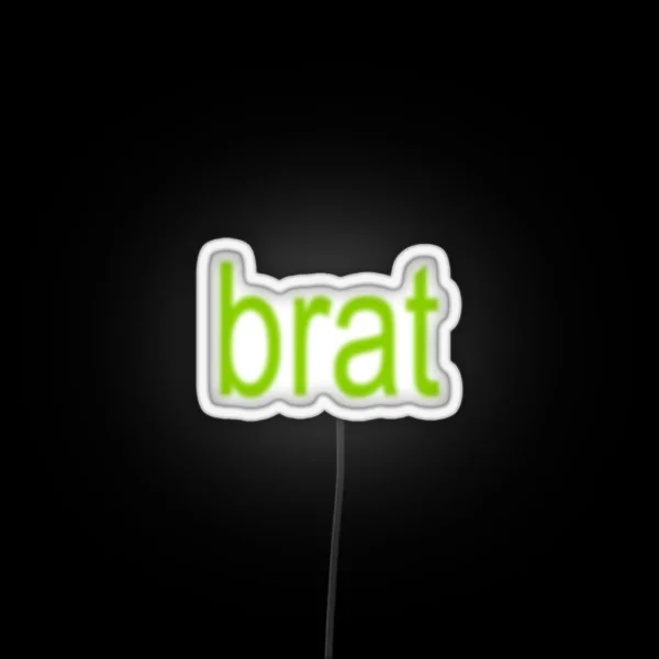 BRAT GREEN RGB Neon Sign