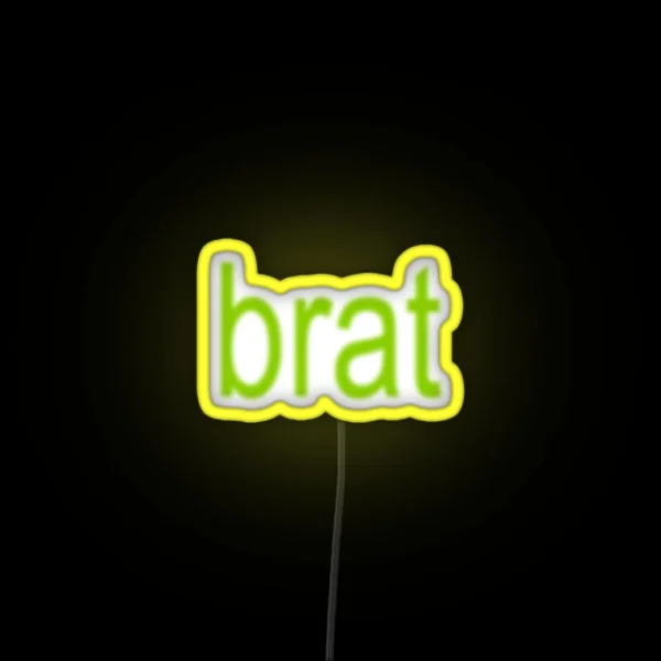 BRAT GREEN RGB Neon Sign