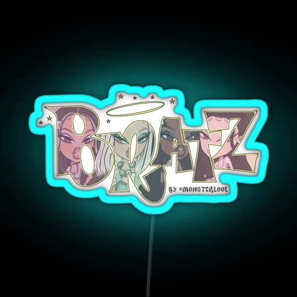 Bratz Core For Logo Drawing By Monsterlool RGB Neon Sign