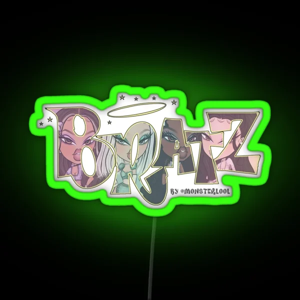 Bratz Core For Logo Drawing By Monsterlool RGB Neon Sign