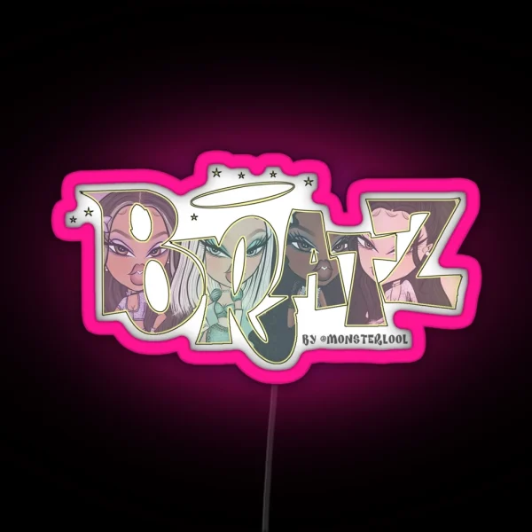 Bratz Core For Logo Drawing By Monsterlool RGB Neon Sign