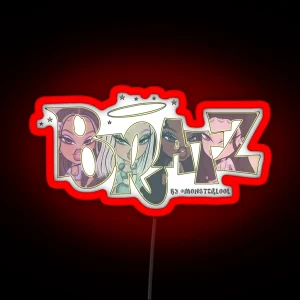 Bratz Core For Logo Drawing By Monsterlool RGB Neon Sign