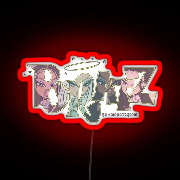 Bratz Core For Logo Drawing By Monsterlool RGB Neon Sign
