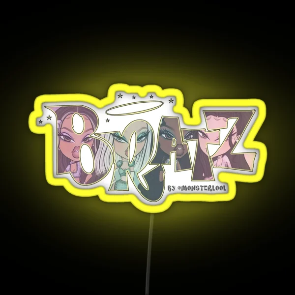 Bratz Core For Logo Drawing By Monsterlool RGB Neon Sign
