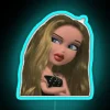 Neon Bratz Doll led Inspired RGB Glowing Wall Decor Sign