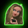 Vibrant Bratz Doll Inspired RGB Neon Accent Wall Decor Lighting