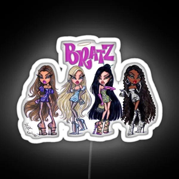 Bratz Dolls Logo RGB Neon Sign