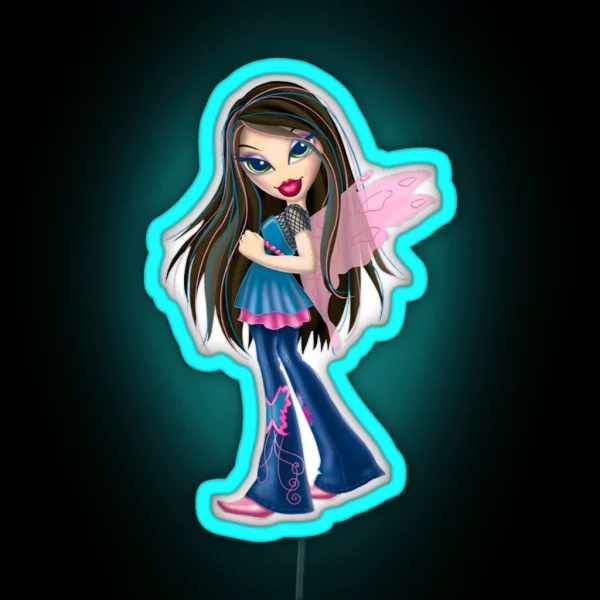 Bratz Fashion Pixiez Jade RGB Neon Sign