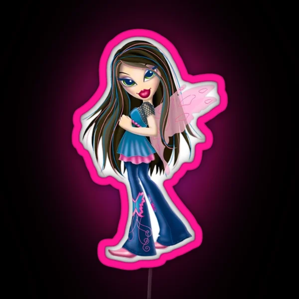 Bratz Fashion Pixiez Jade RGB Neon Sign