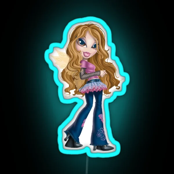 Bratz Fashion Pixiez Yasmin RGB Neon Sign