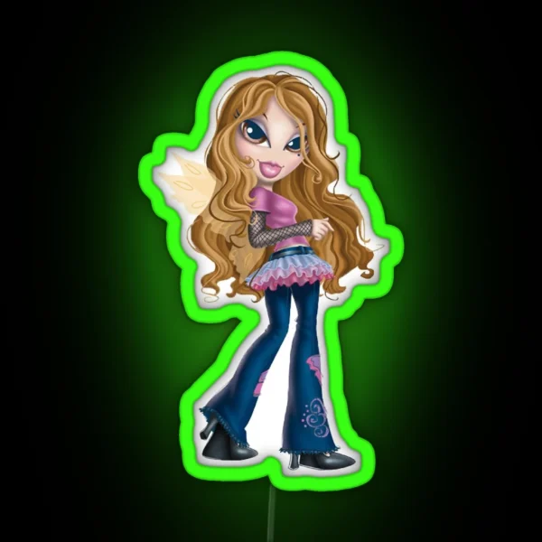 Bratz Fashion Pixiez Yasmin RGB Neon Sign