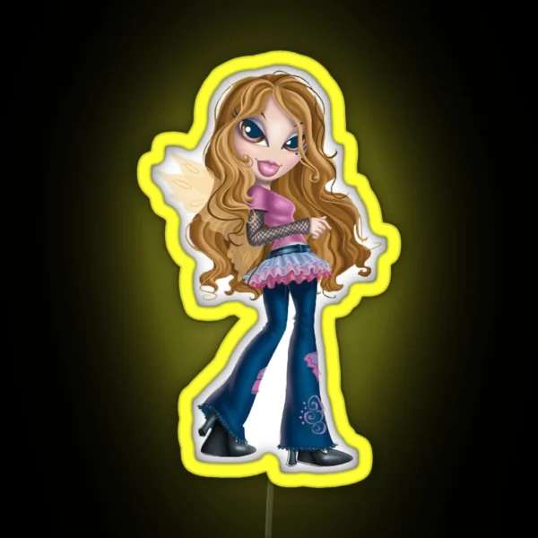 Bratz Fashion Pixiez Yasmin RGB Neon Sign