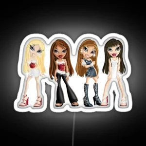 Bratz Forever Diamondz Group 1 RGB Neon Sign