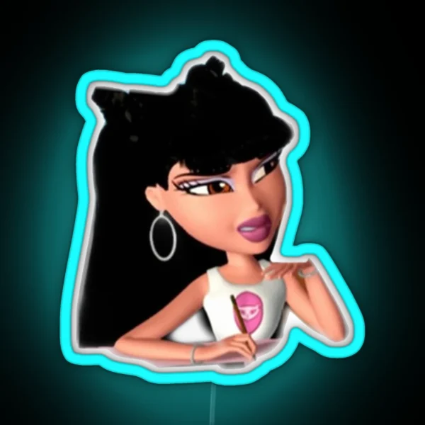 Bratz Jade Y2k 90s Trendy RGB Neon Sign