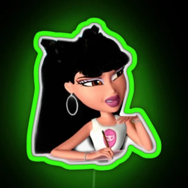 Bratz Jade Y2k 90s Trendy RGB Neon Sign