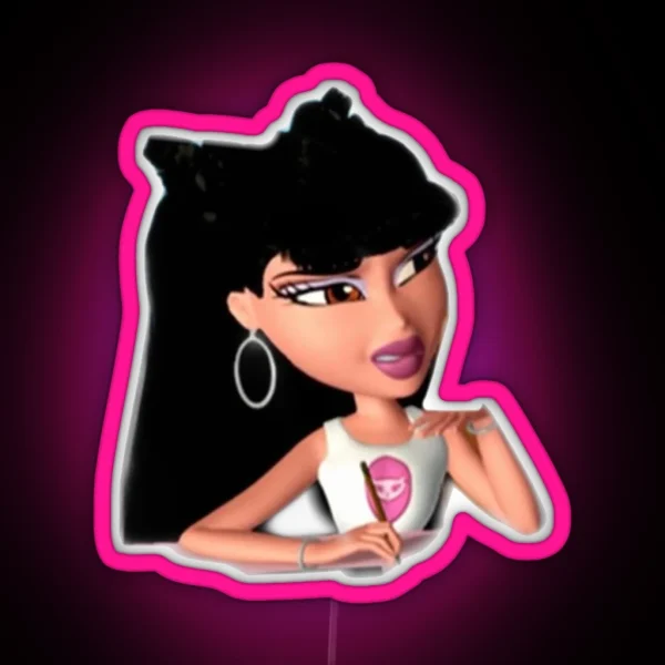 Bratz Jade Y2k 90s Trendy RGB Neon Sign