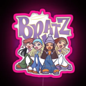 Bratz Original Four Group Shot Newest RGB Neon Sign