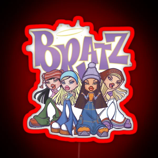 Bratz Original Four Group Shot Newest RGB Neon Sign