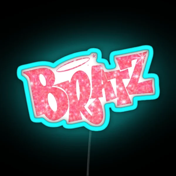 Bratz Pink Glitter RGB Neon Sign