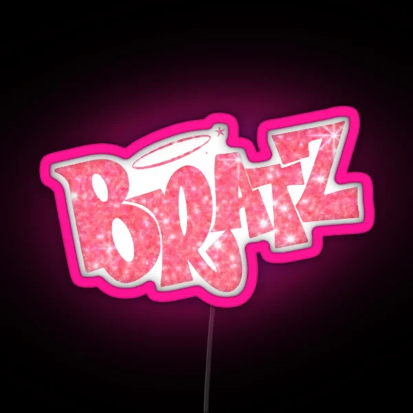 Bratz Pink Glitter RGB Neon Sign