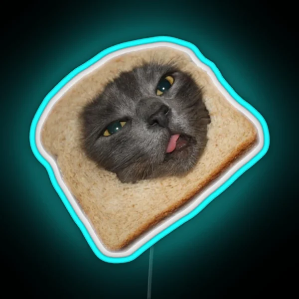 Bread Cat 2 RGB Neon Sign