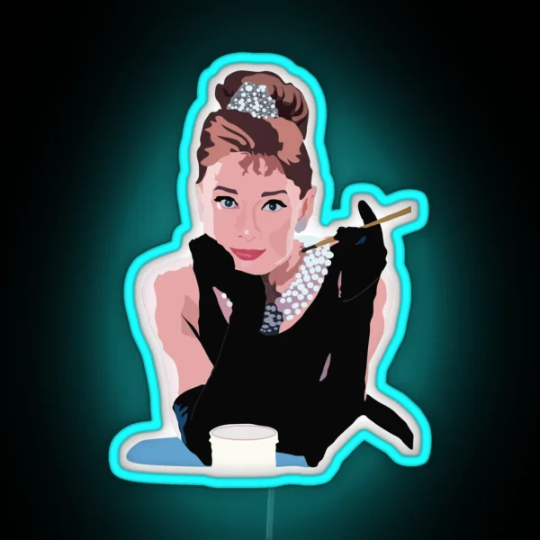 Breakfast At Tiffanys RGB Neon Sign