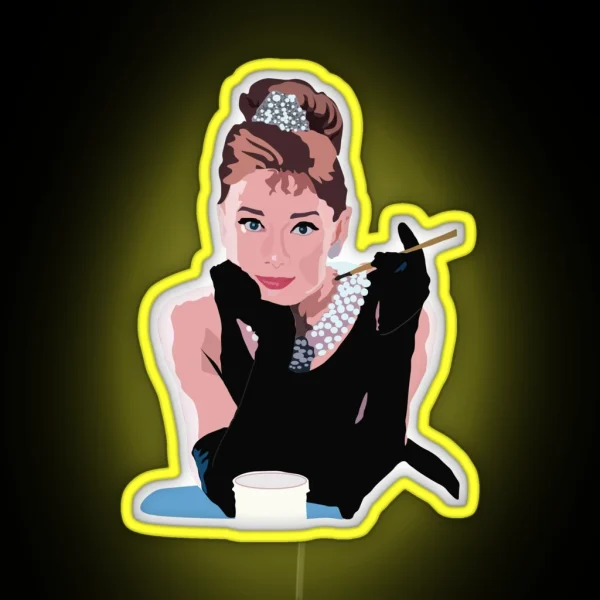 Breakfast At Tiffanys RGB Neon Sign