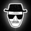 Breaking Bad Inspired Heisenberg Portrait in Vibrant RGB Neon Lights